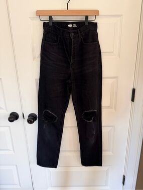 Old navy sky-hi straight black jeans